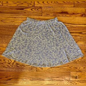 Boden Skirt with Green and Blue Branch Twig Floral pattern - Size 8